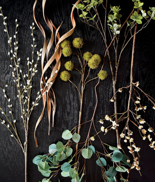 Faux Pussy Willow Spray