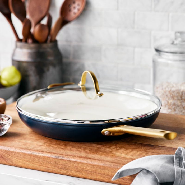 GreenPan  Reserve Twilight 12" Ceramic Non-Stick Frying Pan with Lid