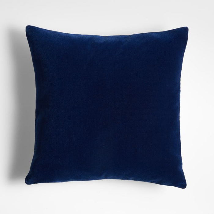 Deep Sea 20" Reversible Faux Mohair Linen Pillow Cover