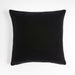 Ink Black 20'' Faux Mohair Pillow Cover