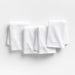 Ribbed Bar Mop White Organic Cotton Dishcloths, Set of 4