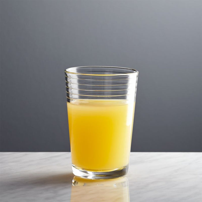 Rings Juice Glass. 7 oz