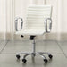 Leather Office Chair with Chrome Base