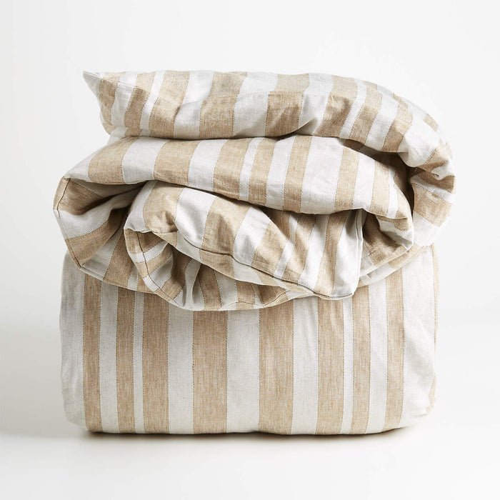 Riva Striped King Duvet Cover