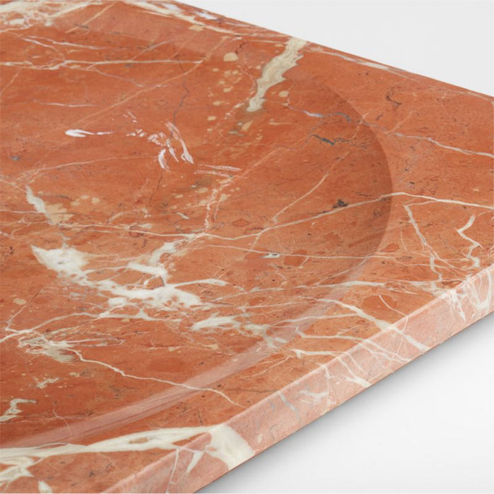 Rosa Marble Serve Platter by Athena Calderone
