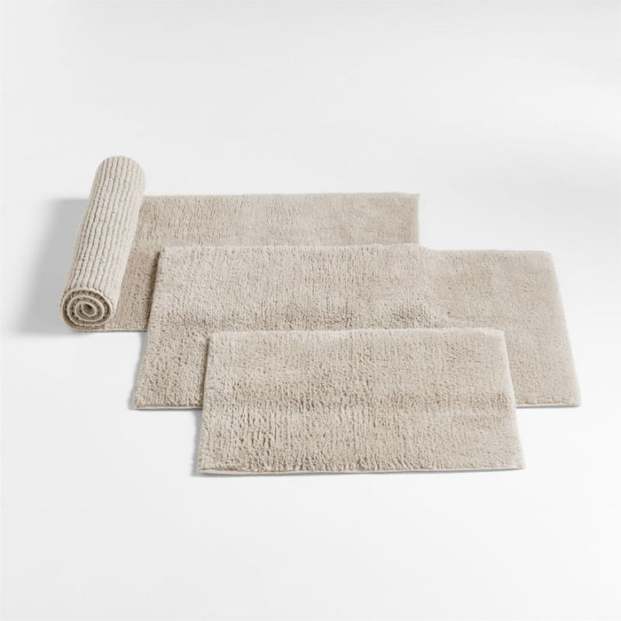 Rylan Organic Cotton Natural Taupe Bath Mat 24"x60"