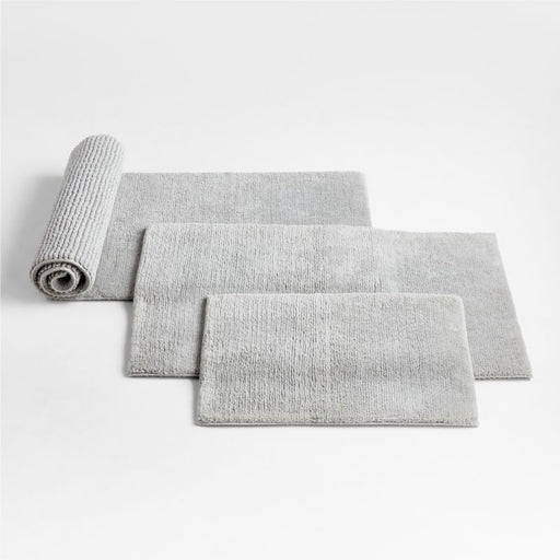 Rylan Organic Cotton Silver Bath Mat 24"x36"