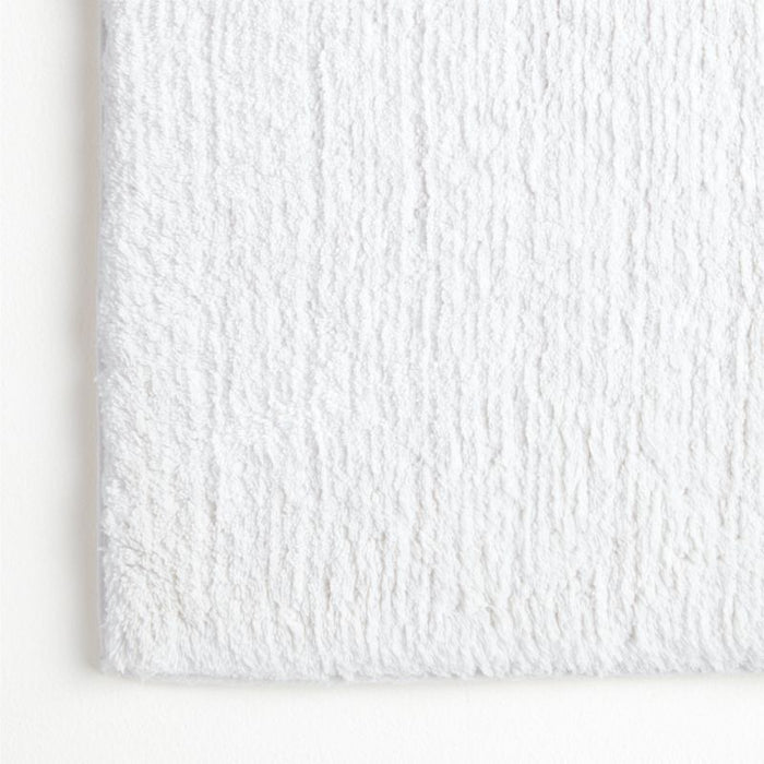 Rylan Organic Cotton White Bath Mat 24"x60"