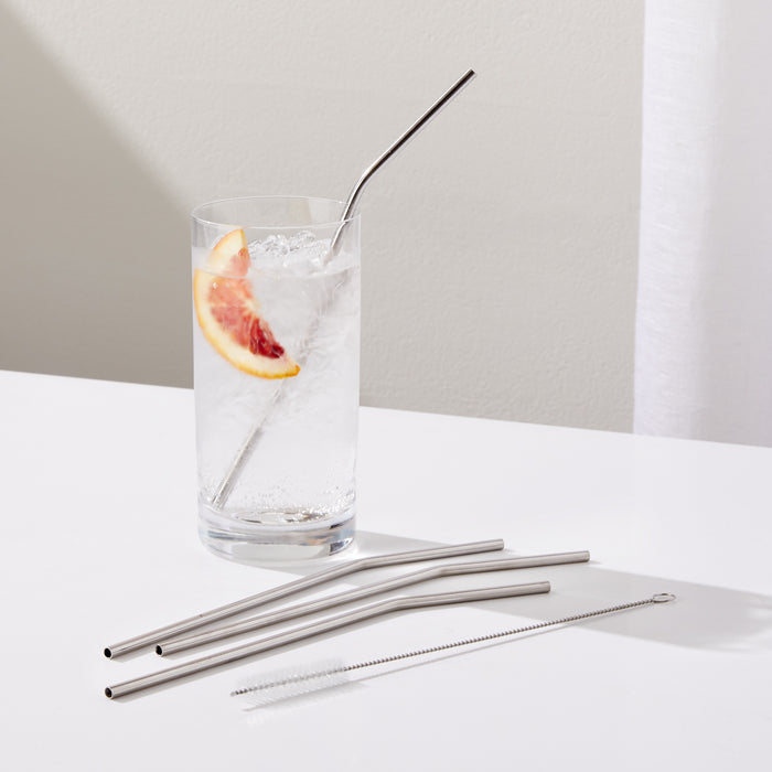 Stainless Steel Straws, Set of 4