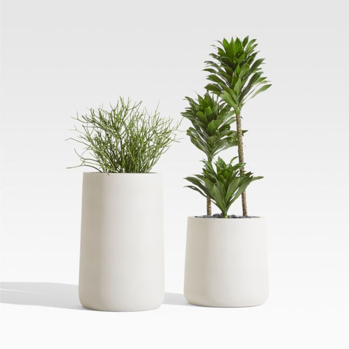 Saabira Taupe 23.25" Tall Indoor/Outdoor Planter