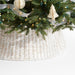 Whitewash Woven Christmas Tree Collar 27"