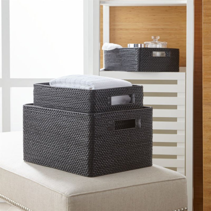 Sedona Black Low Open Tote