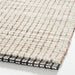 Seville Jute/Wool Blend Striped White Area Rug 8'x10'