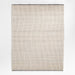 Seville Jute/Wool Blend Striped White Area Rug 8'x10'