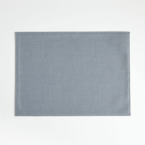 Shiloh Easy-Care Slate Blue Placemat - Crate and Barrel Philippines