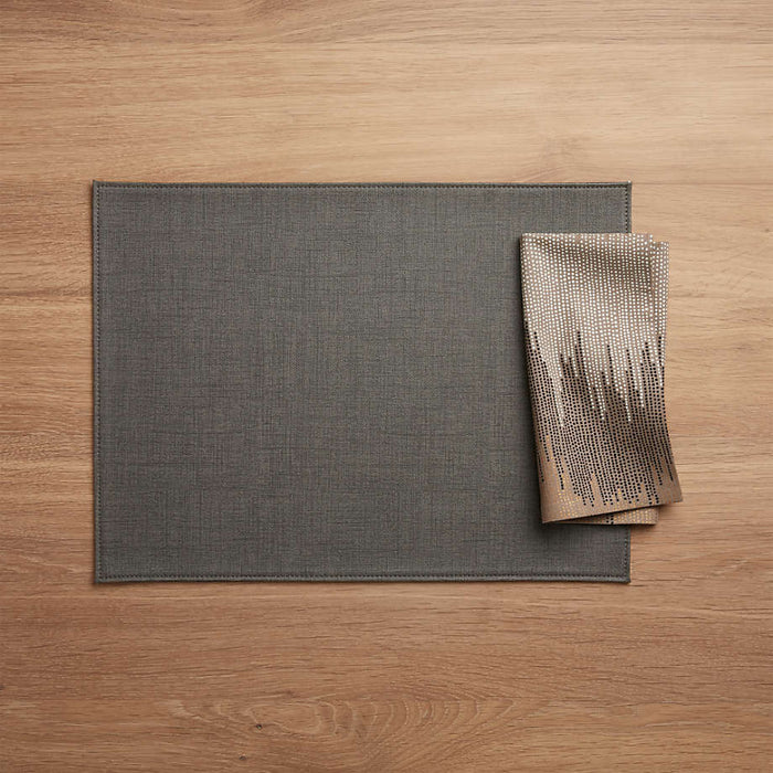 Shiloh Easy-Care Grey Placemat