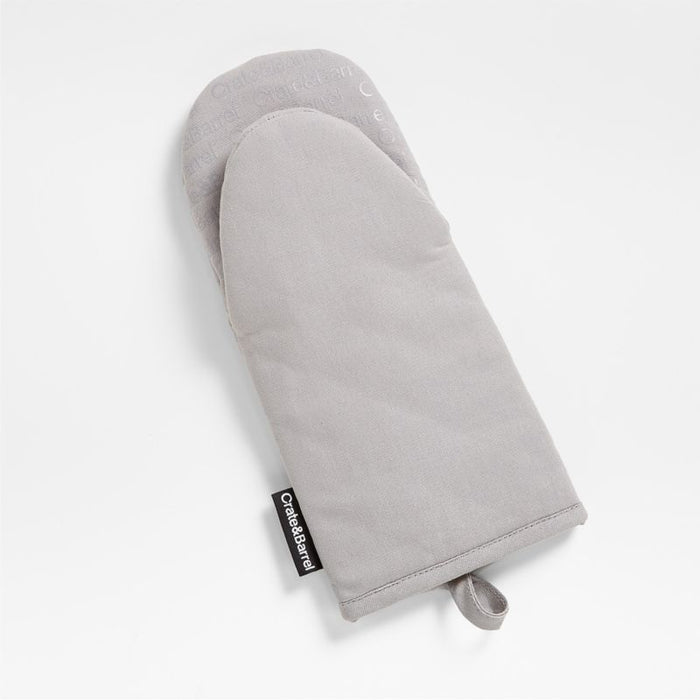 Silicone Grip Alloy Grey Oven Mitt | Crate and Barrel Philippines