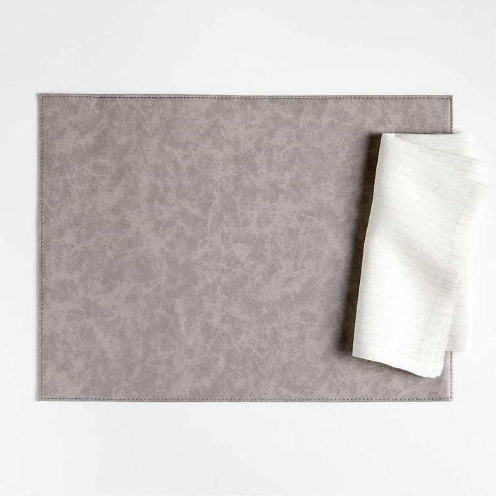 Maxwell Rectangular Grey Easy-Clean Placemat