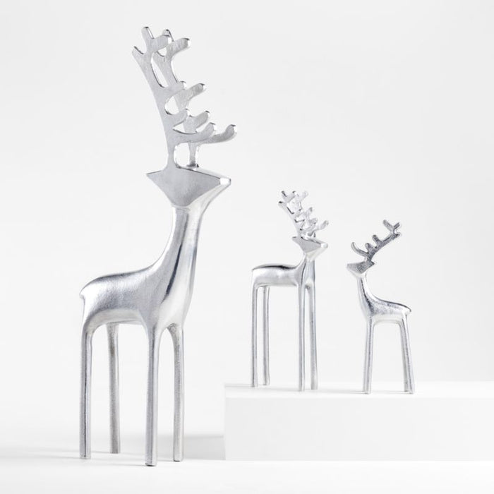 10.25" Silver Reindeer