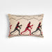 Skier 22"x15" Beige Pillow Cover