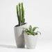 Slant Light Grey Short Indoor/Outdoor Planter
