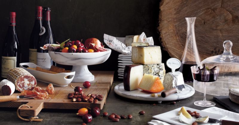 French Kitchen Marble Fruit Bowl