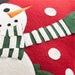 Snowman 20" Red Wool Pillow Cover