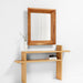 Solomon Rectangular Acacia Wood Wall Mirror