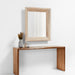 Solomon Rectangular Whitewashed Wood Wall Mirror