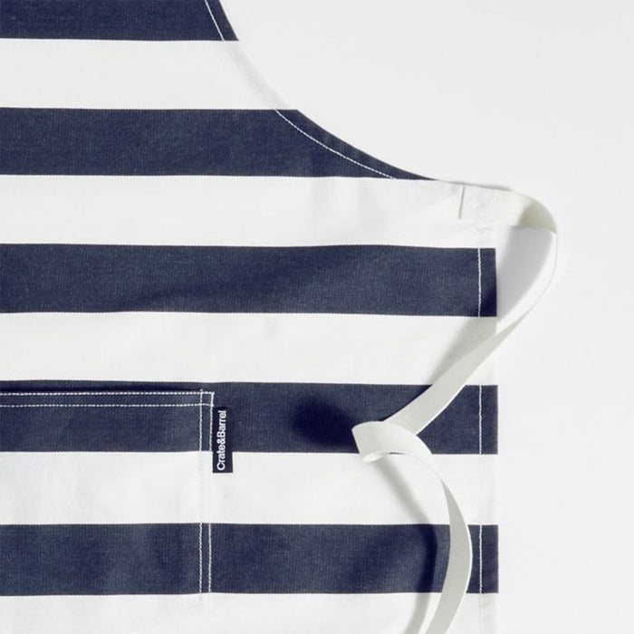 Stripe Indigo Organic Cotton Apron