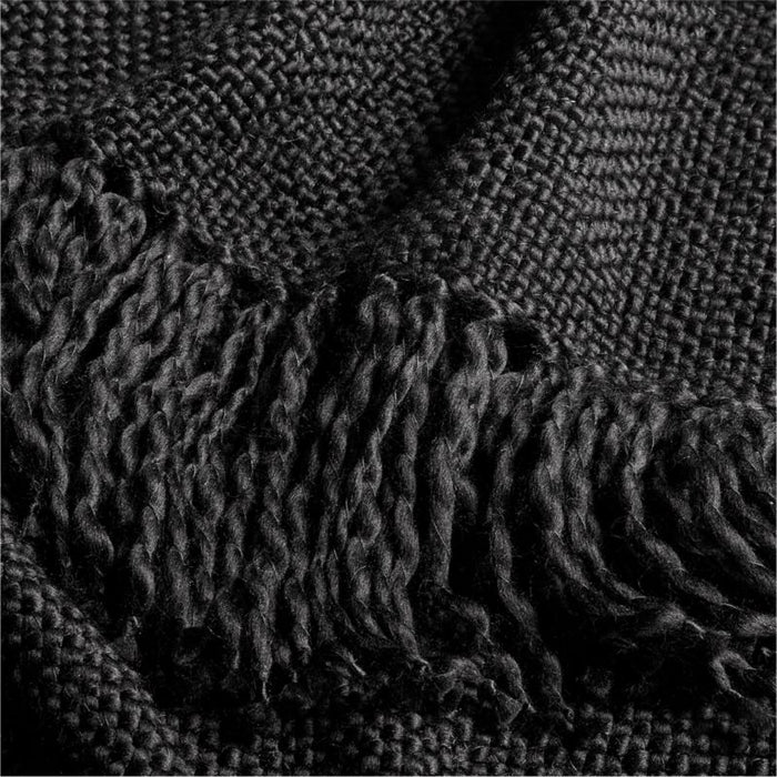 Styles 70"x55" Black Throw Blanket