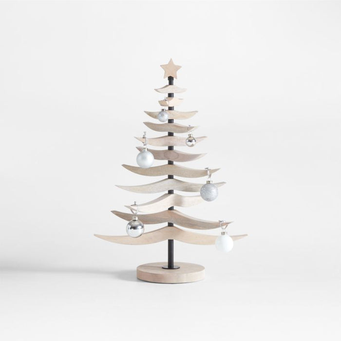 Tannenbaum 25" Whitewashed Wood Christmas Tree