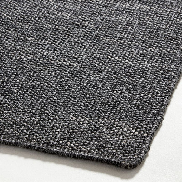 Taos Charcoal Black Indoor/Outdoor Area Rug 10'x14'