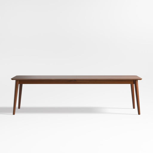 Tate 108" Walnut Wood Extendable Dining Table