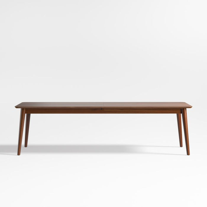 Tate 108" Walnut Wood Extendable Dining Table