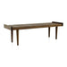 Tate Walnut Slatted Bench - Crate and Barrel Philippines