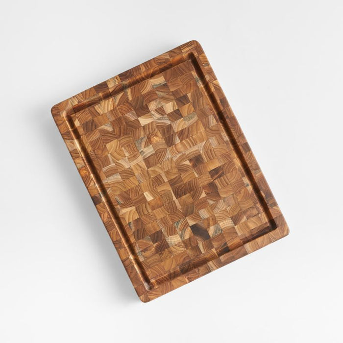 Teakhaus End-Grain Cutting Board with Juice Canal 16"x12"