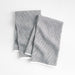 Textured Terry Black Organic Cotton Dish Towels, Set of 2