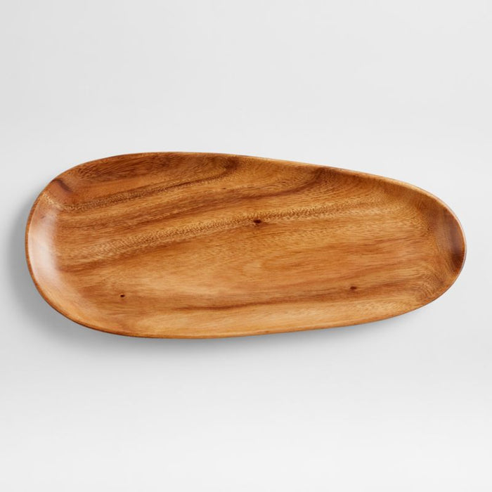 Tondo Acacia Wood Long Oblong Platter