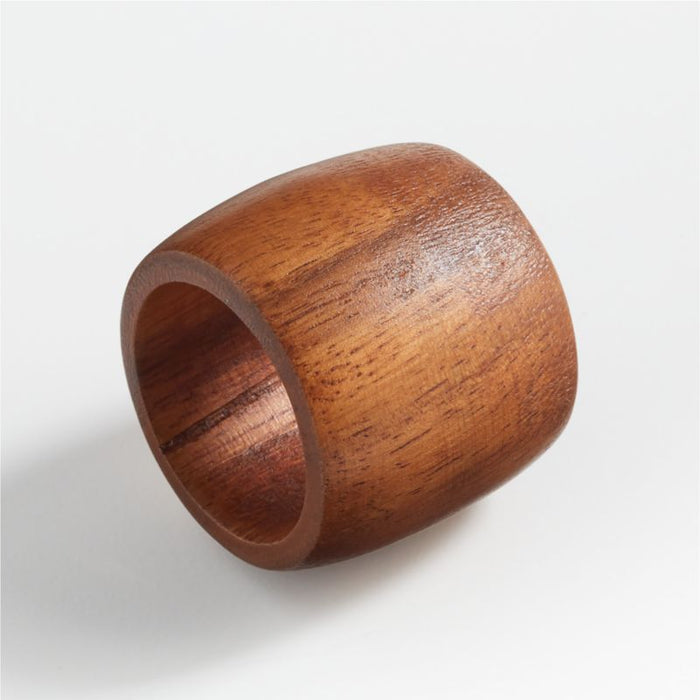 Tondo Acacia Wood Napkin Ring