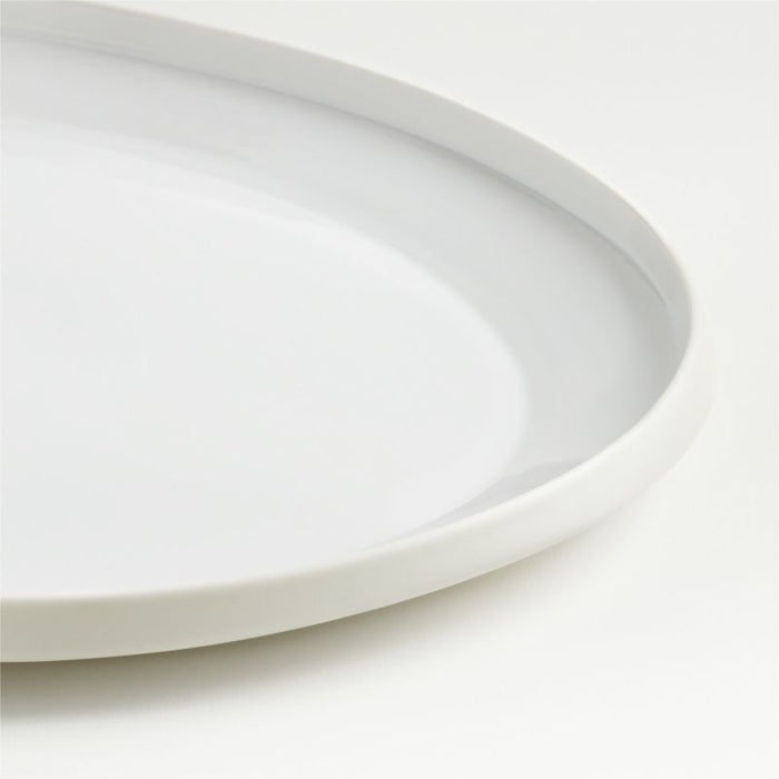 Tour White Porcelain Oval Serving Platter