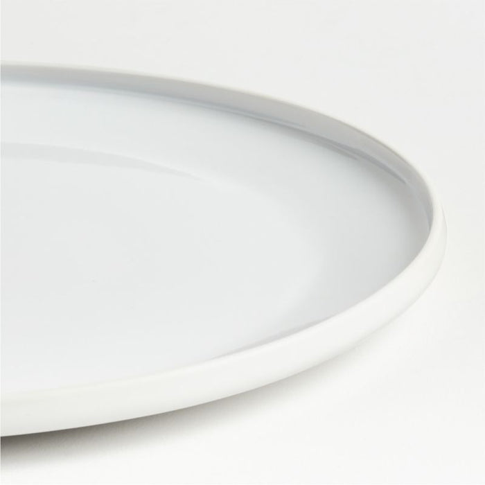 Tour White Porcelain Dinner Plate