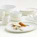 Tour White Porcelain Dinner Plate