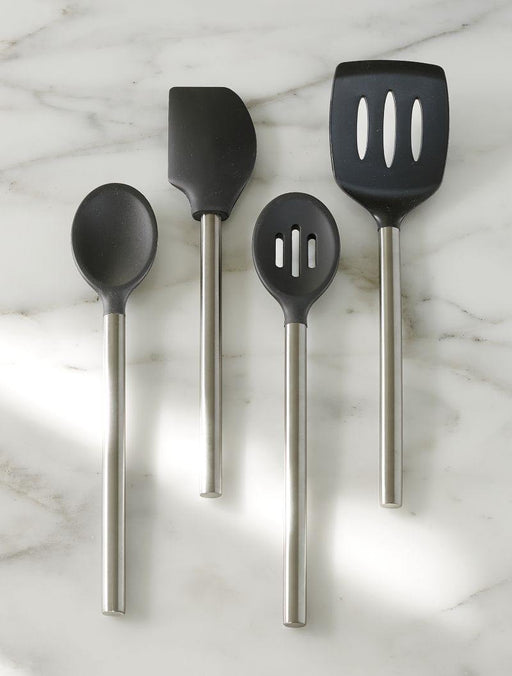 Tovolo ® Black Silicone Slotted Spoon - Crate and Barrel Philippines