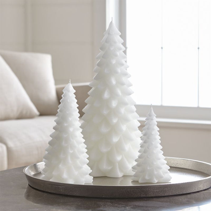 White 6" Tree Candle
