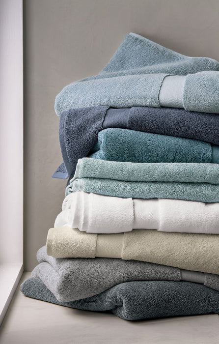 Organic Turkish Cotton Ocean Blue Bath Sheet