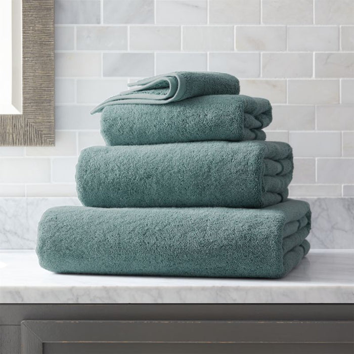 Organic Turkish Cotton Ocean Blue Bath Sheet