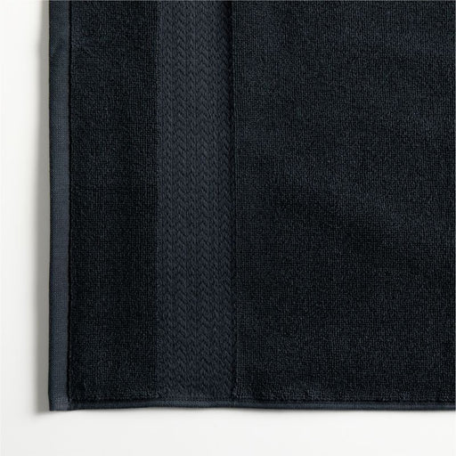 Organic Turkish Midnight Blue Cotton Bath Mat 20"x34"