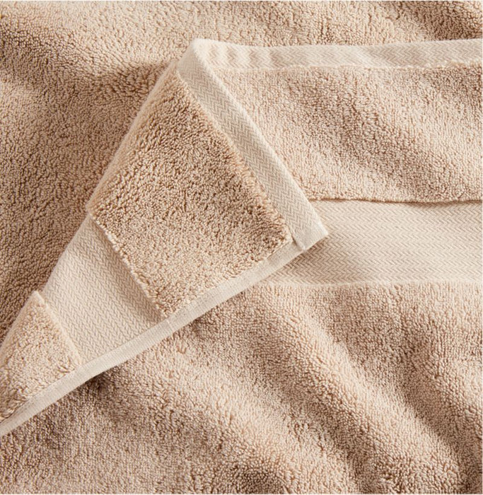 Organic Turkish Cotton Taupe Bath Sheet