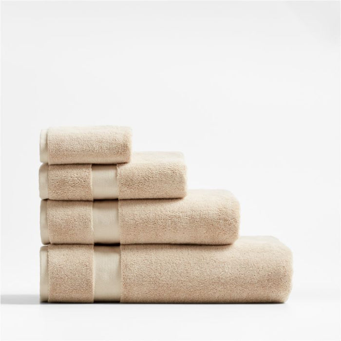 Organic Turkish Cotton Taupe Hand Towel